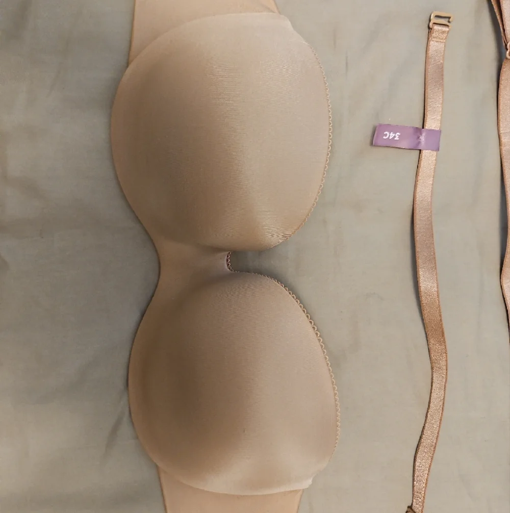 Ambrielle Nude Smooth Convertible Strapless Push Up Bra With Original Straps - Picture 6 of 6